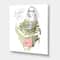 Designart - Trendy Fashion Girl - Shabby Chic Canvas Wall Art Print